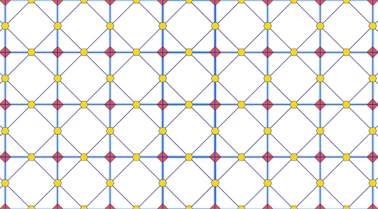 a figure of a particular mathematical graph that looks like a criss-crossed grid